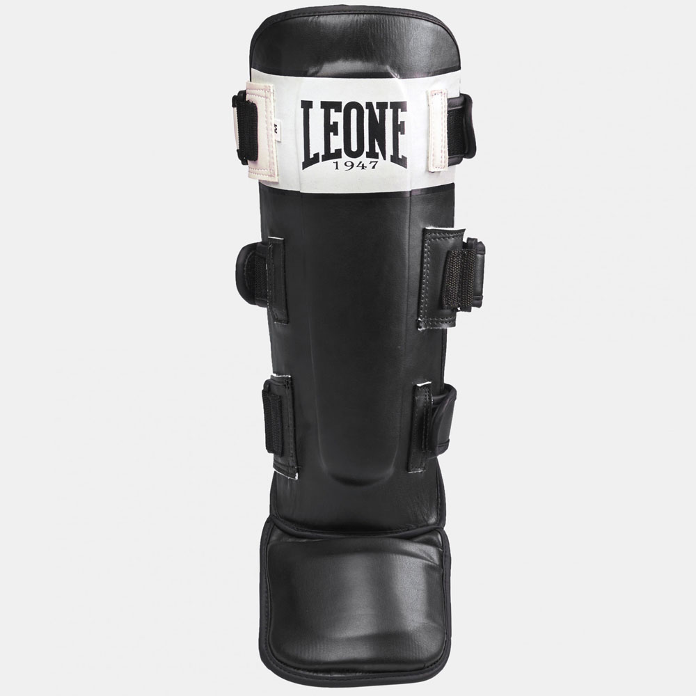 LEONE Shin Guards, Shock, black-weiss, M