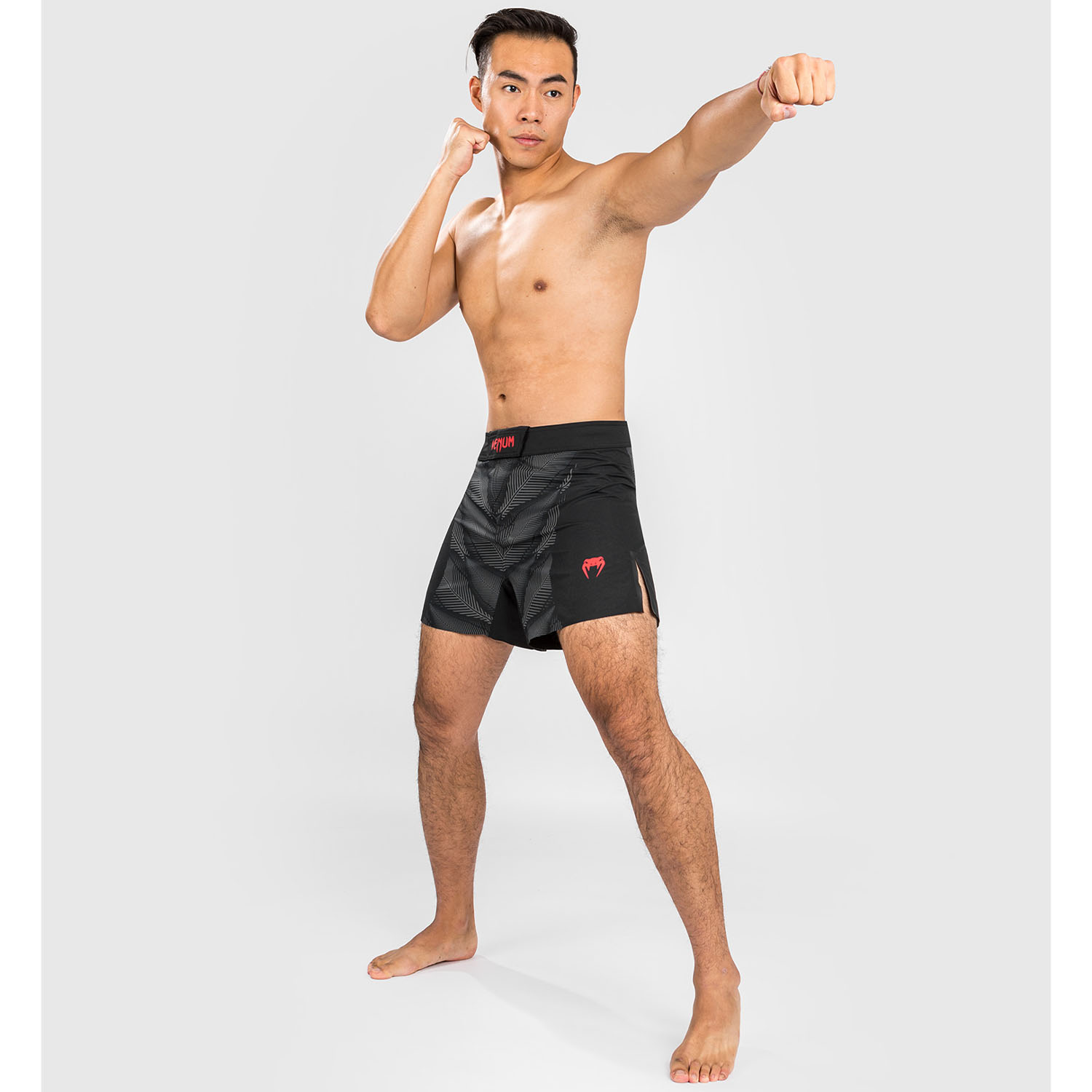 VENUM MMA Fight Shorts, Phantom, black-red, XL