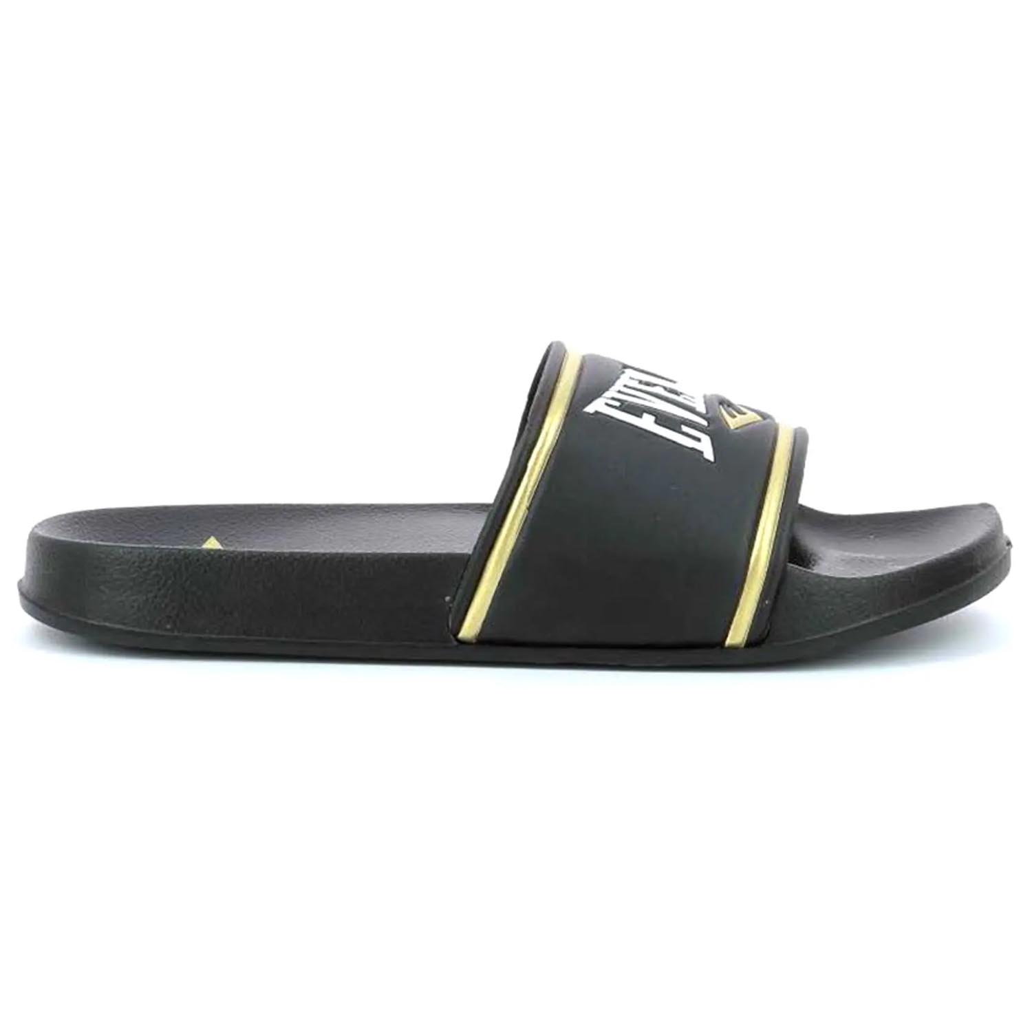 Everlast Badesandalen, Side, schwarz-gold, 41