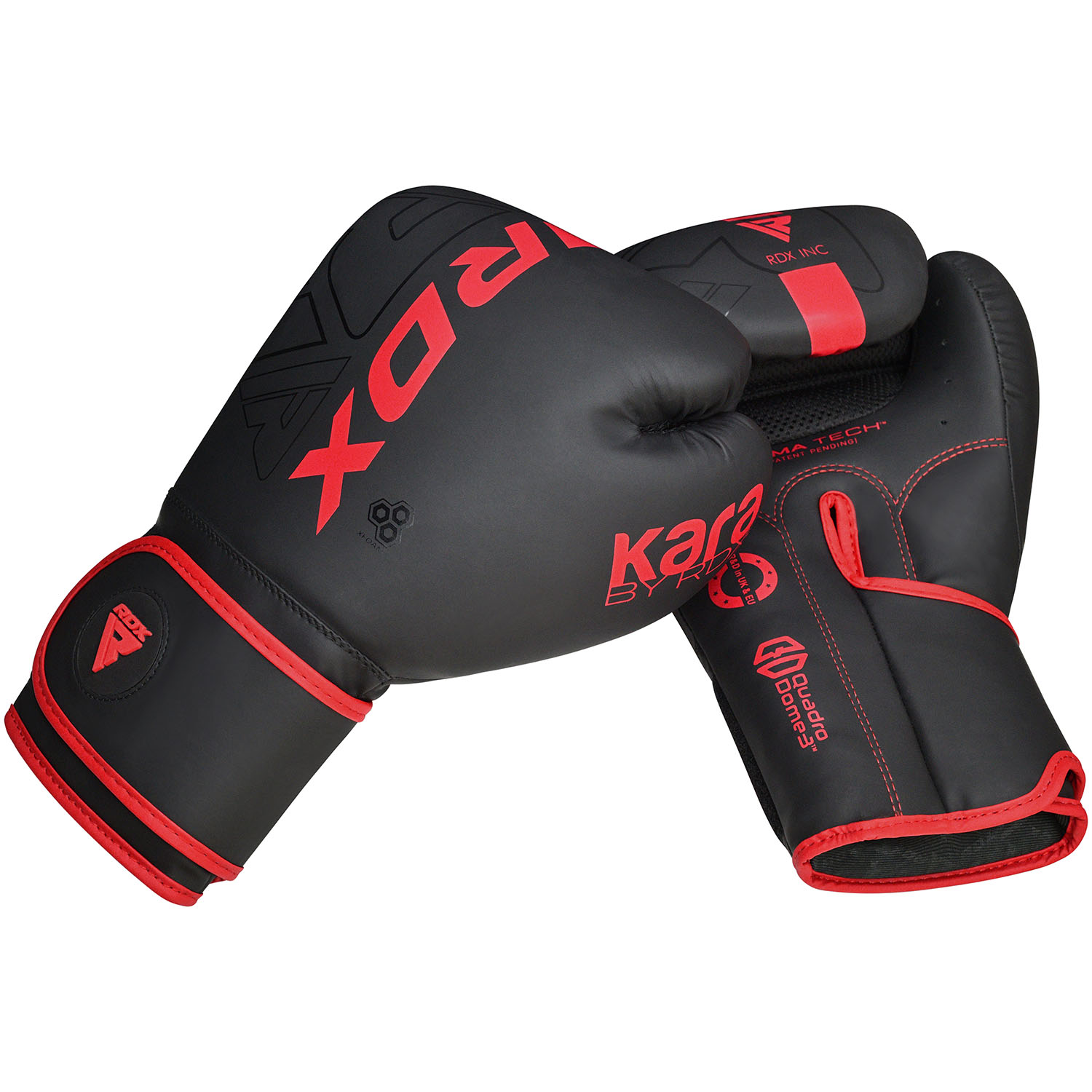 RDX Boxhandschuhe, Kara Series F6, schwarz-rot, 16 Oz