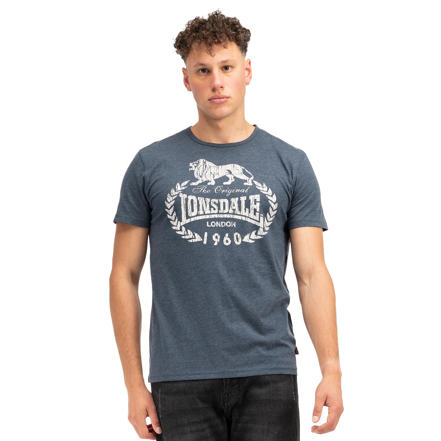 Lonsdale T-Shirt, Ollie, navy, XXL