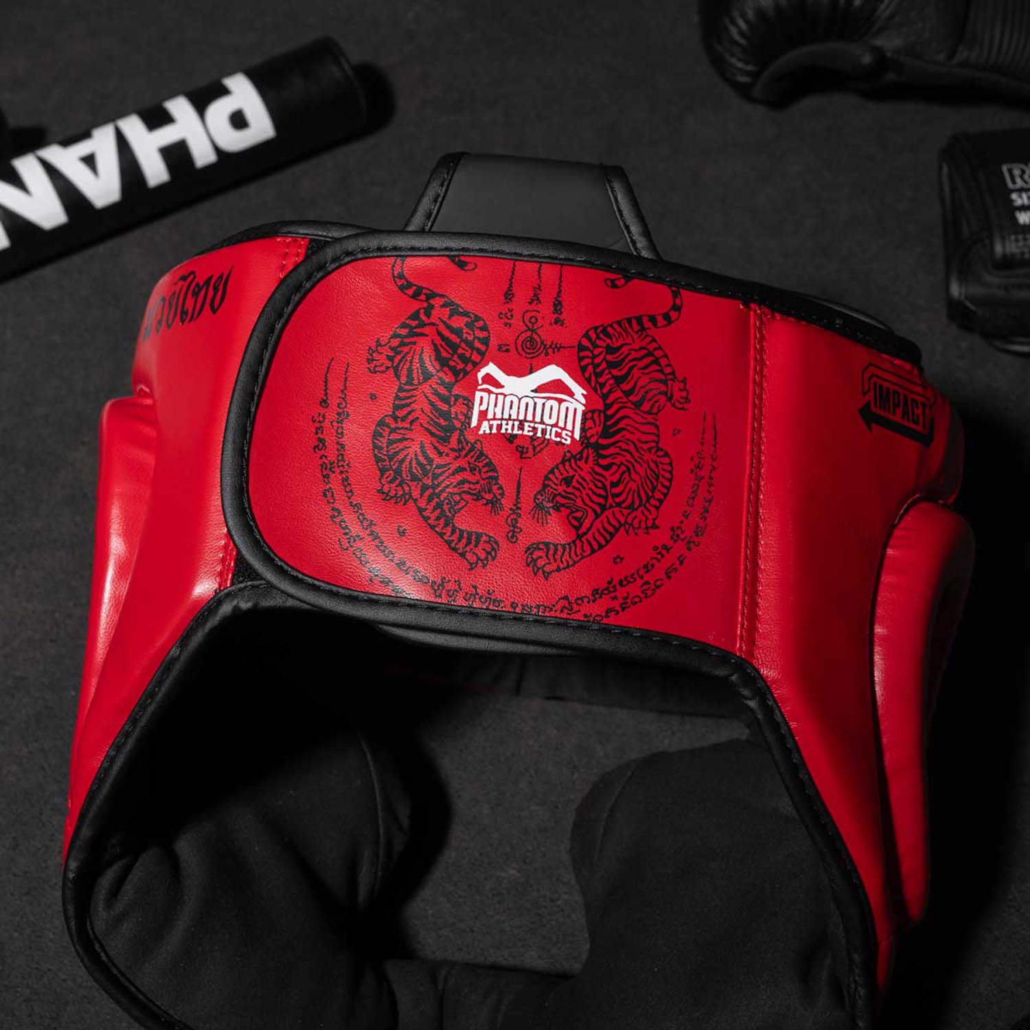 Phantom Athletics Kopfschutz, Muay Thai, rot