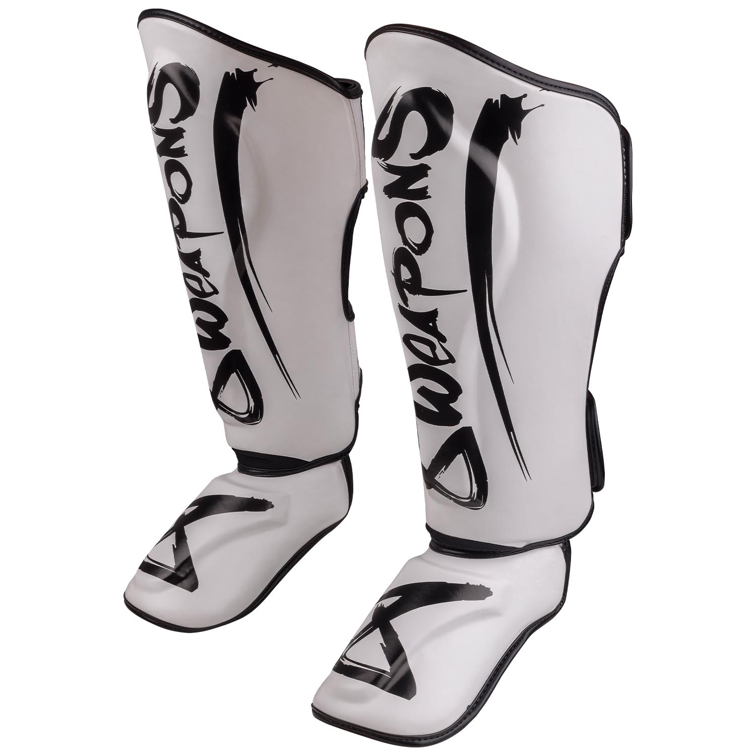 8 WEAPONS Shin Guards, Unlimited 2.0, white-black, M