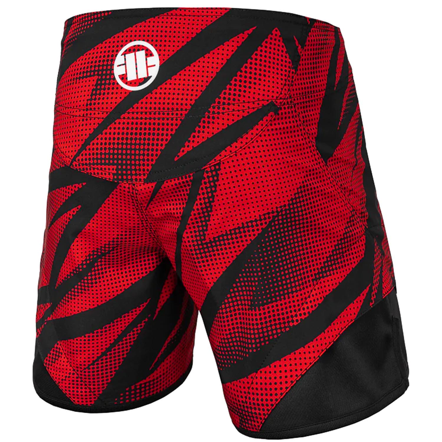 Pit Bull West Coast MMA Fight Shorts, Dot 2, red, XL