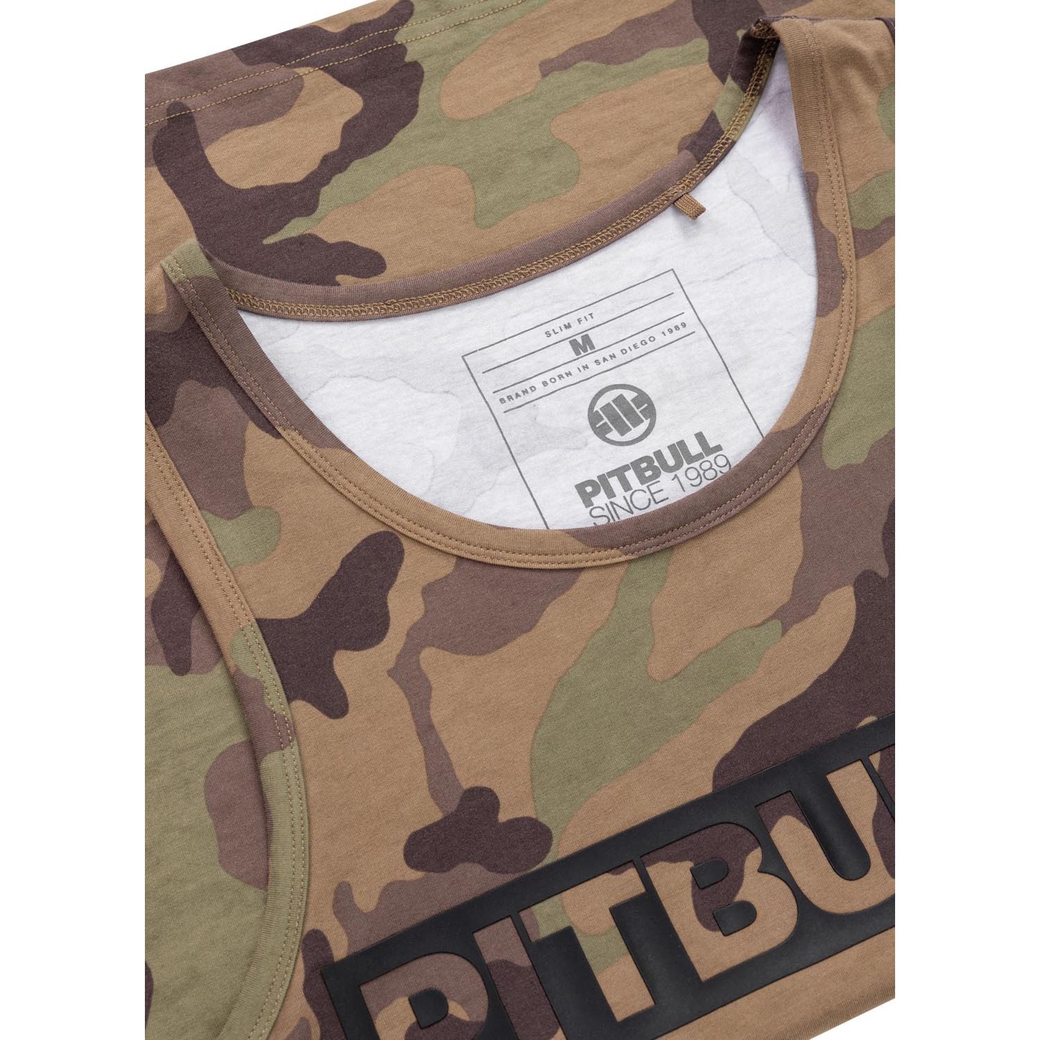 Pit Bull West Coast Tank Top, Hilltop, woodland-camo, XXXL