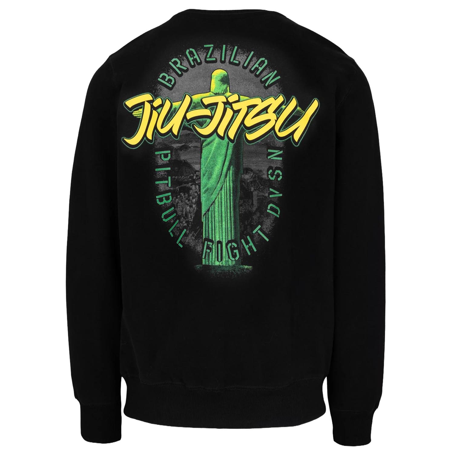 Pit Bull West Coast Crewneck, BJJ Fight DVSN, black, S