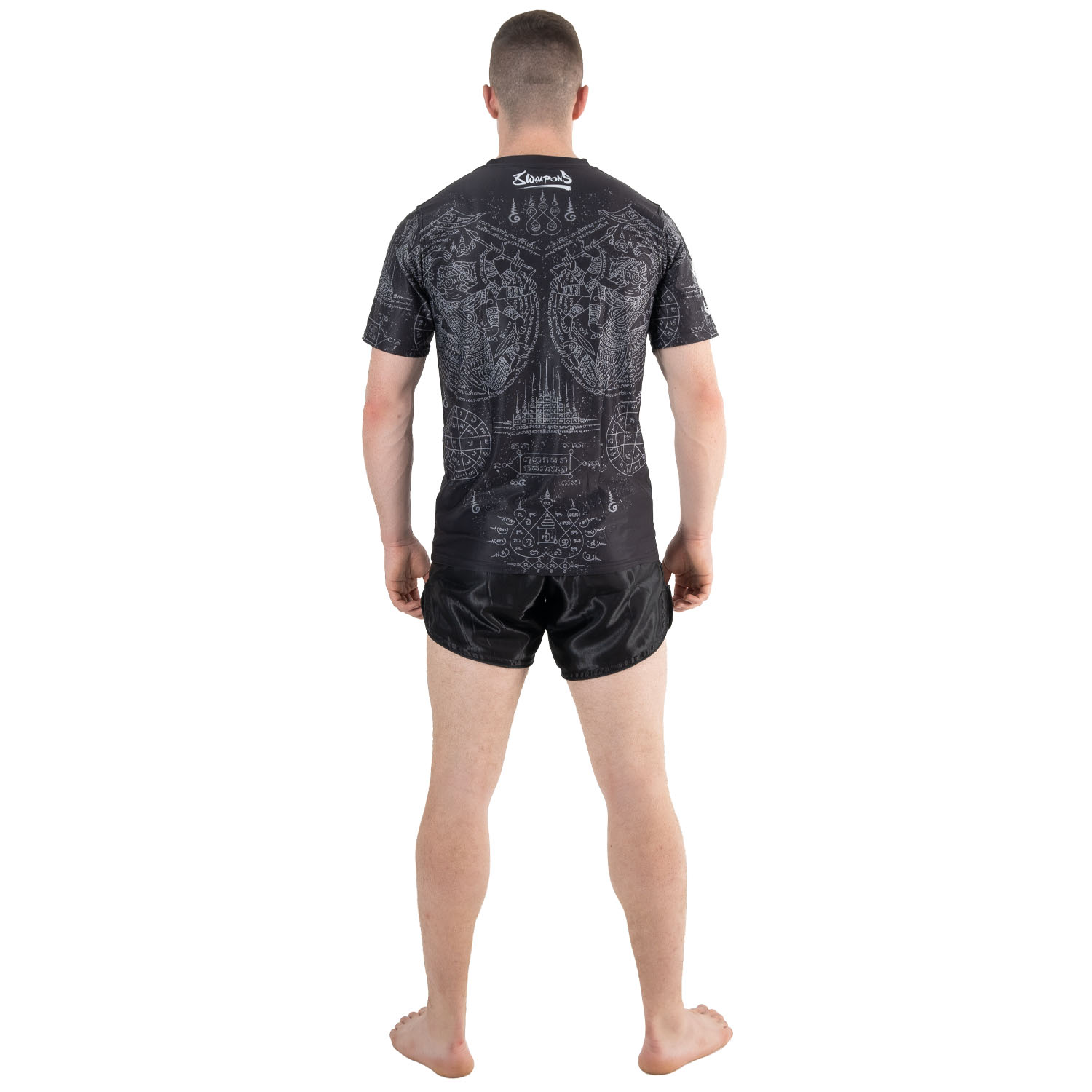 8 WEAPONS Functional T-Shirt, Hanuman Yant, black-grey, L