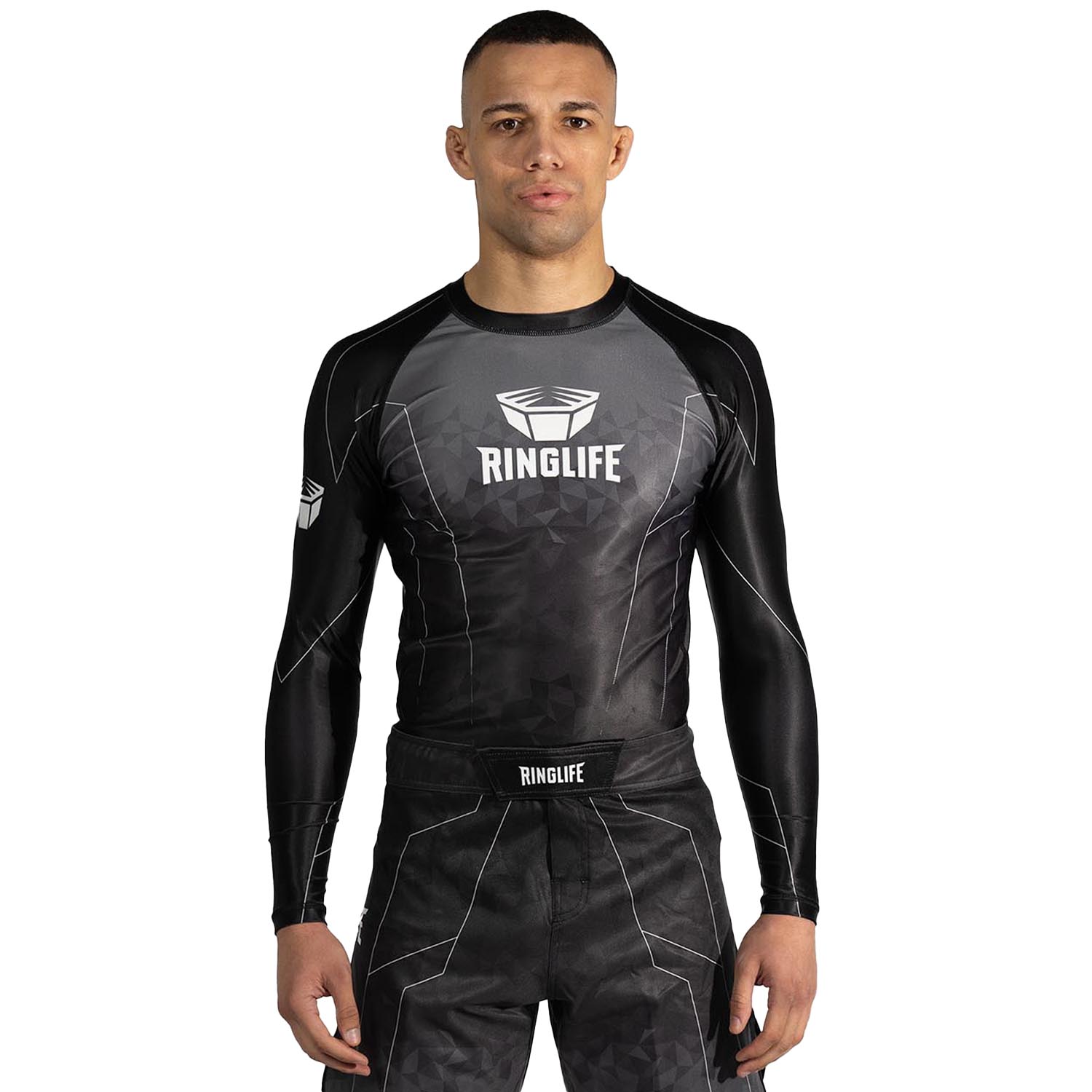 RINGLIFE Rashguard L/S - Transition black-grey M