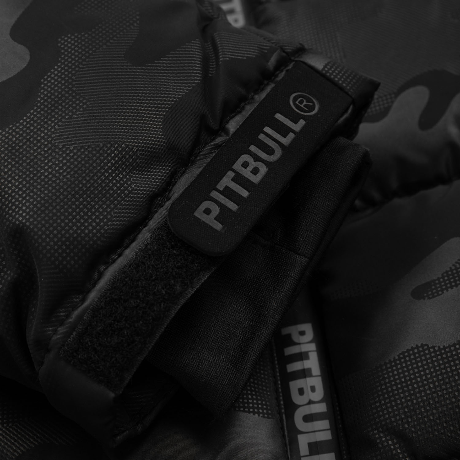 Pit Bull West Coast Jacket, Padded Hooded Airway 5, black-camo, S