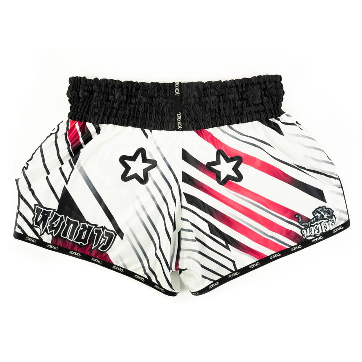 YOKKAO Muay Thai Shorts, Power, white, XXL