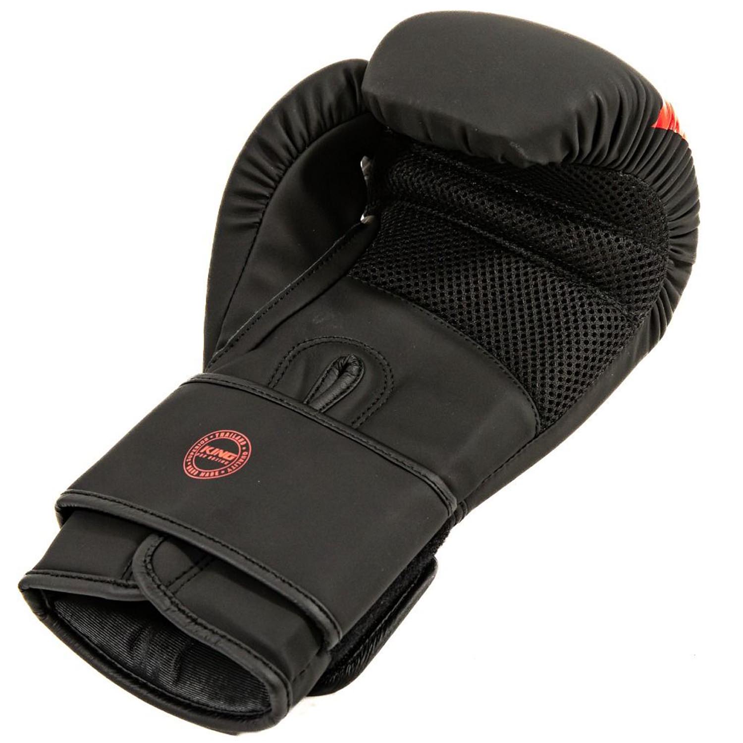 KING PRO BOXING Boxhandschuhe, Revo 8, schwarz-rot, 16 Oz