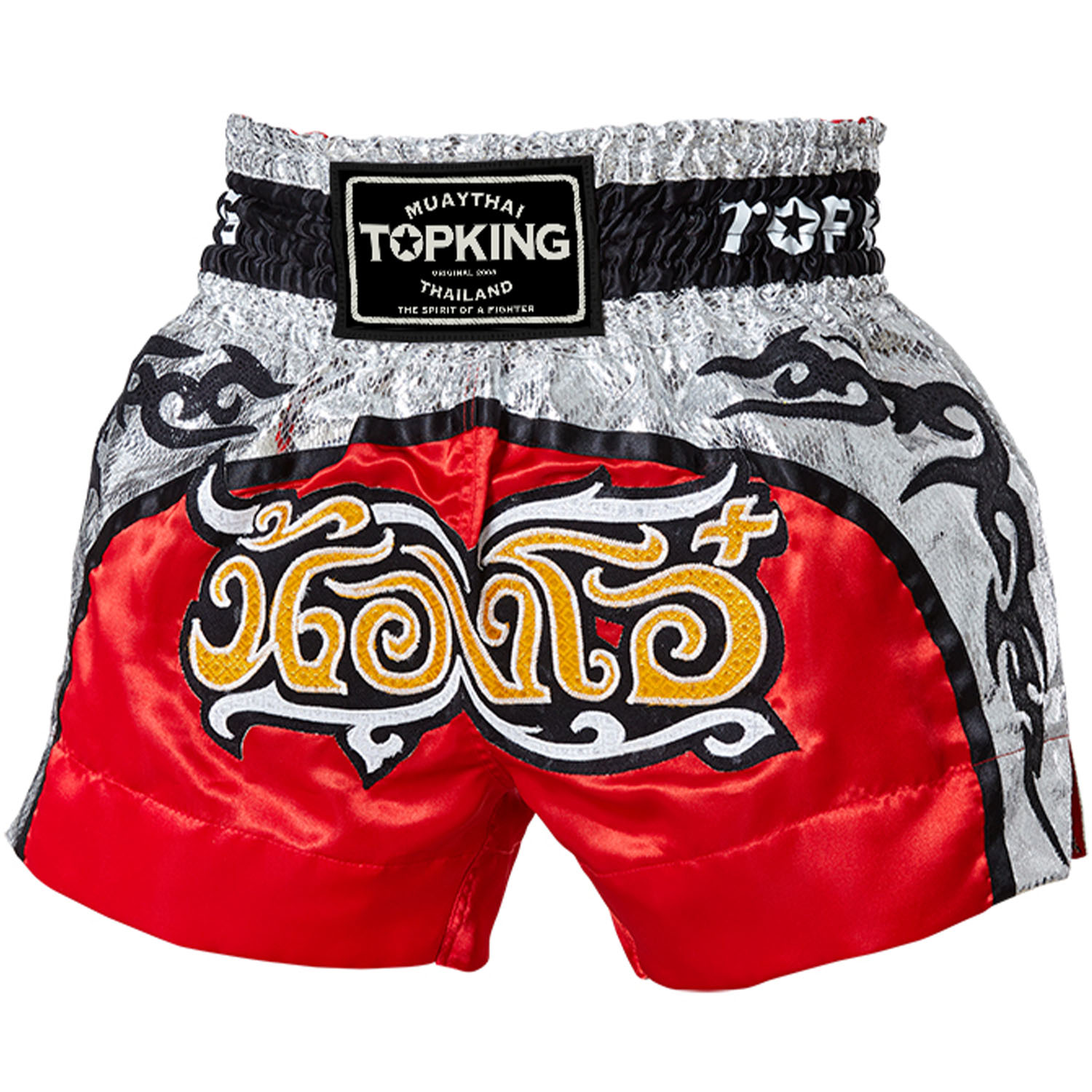 TOP KING BOXING Muay Thai Shorts, TKTBS 127, red, S