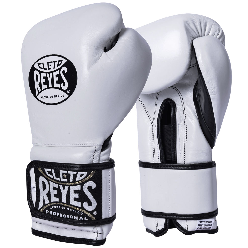 Cleto Reyes Boxhandschuhe, Klett Sparring, weiß, 16 Oz