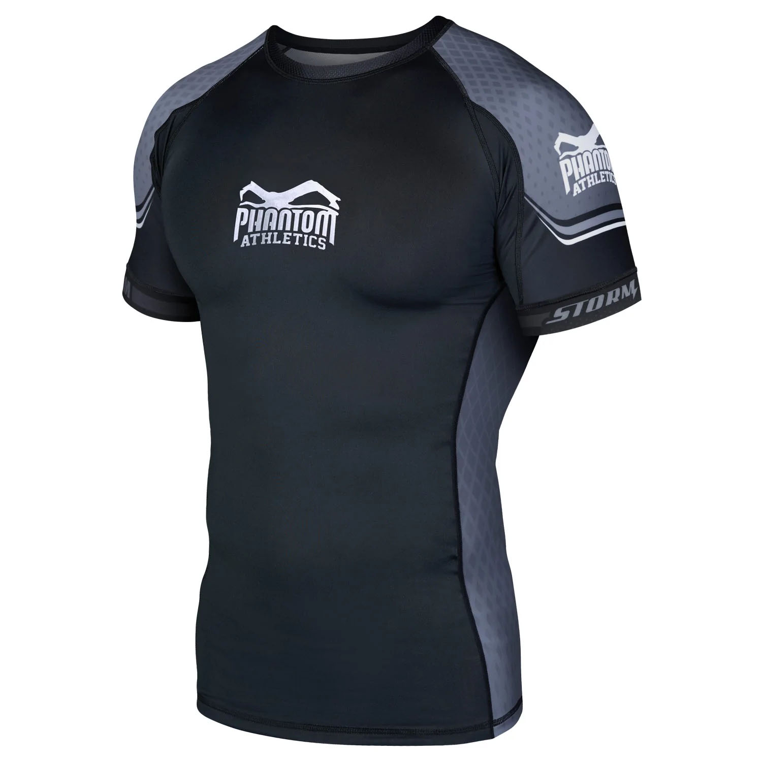 Phantom Athletics Rashguard, S/S, Storm Nitro, schwarz-grau, M