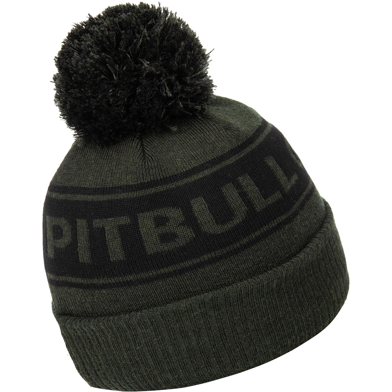 Pit Bull West Coast Beanie, Vermel Pitbull R, olive-black