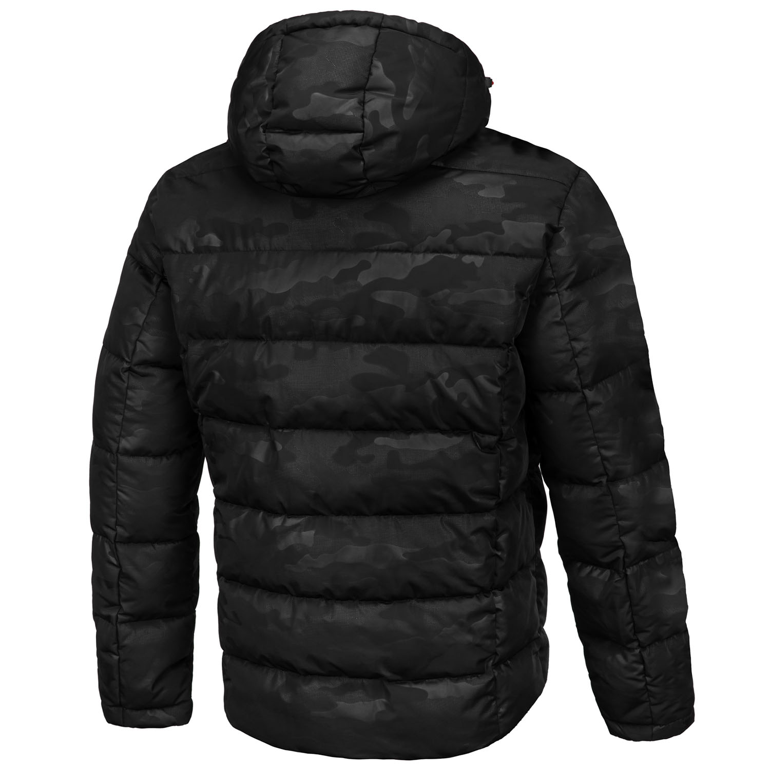 Pit Bull West Coast Jacket, Padded Hooded Airway 5, black-camo, XL