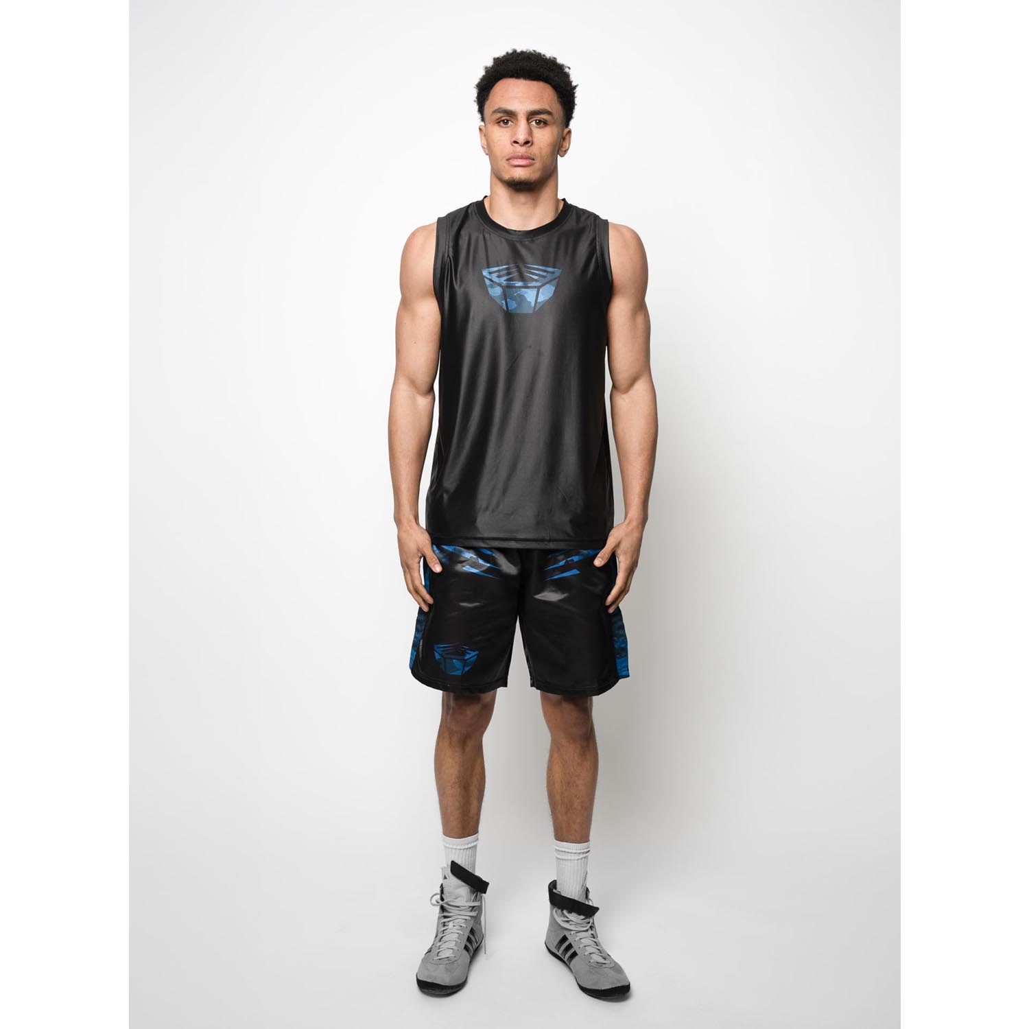 RINGLIFE Functional Tank Top, Unit, black-blue camo, XXL