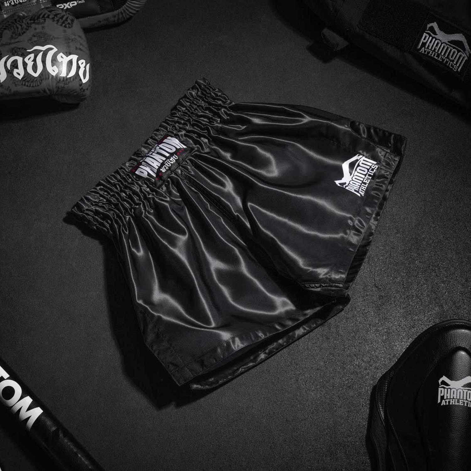 Phantom Athletics Muay Thai Shorts, Team, black, S