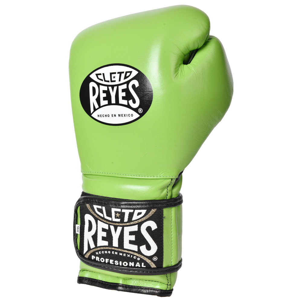 Cleto Reyes Boxing Gloves, Velcro Sparring, green, 14 Oz