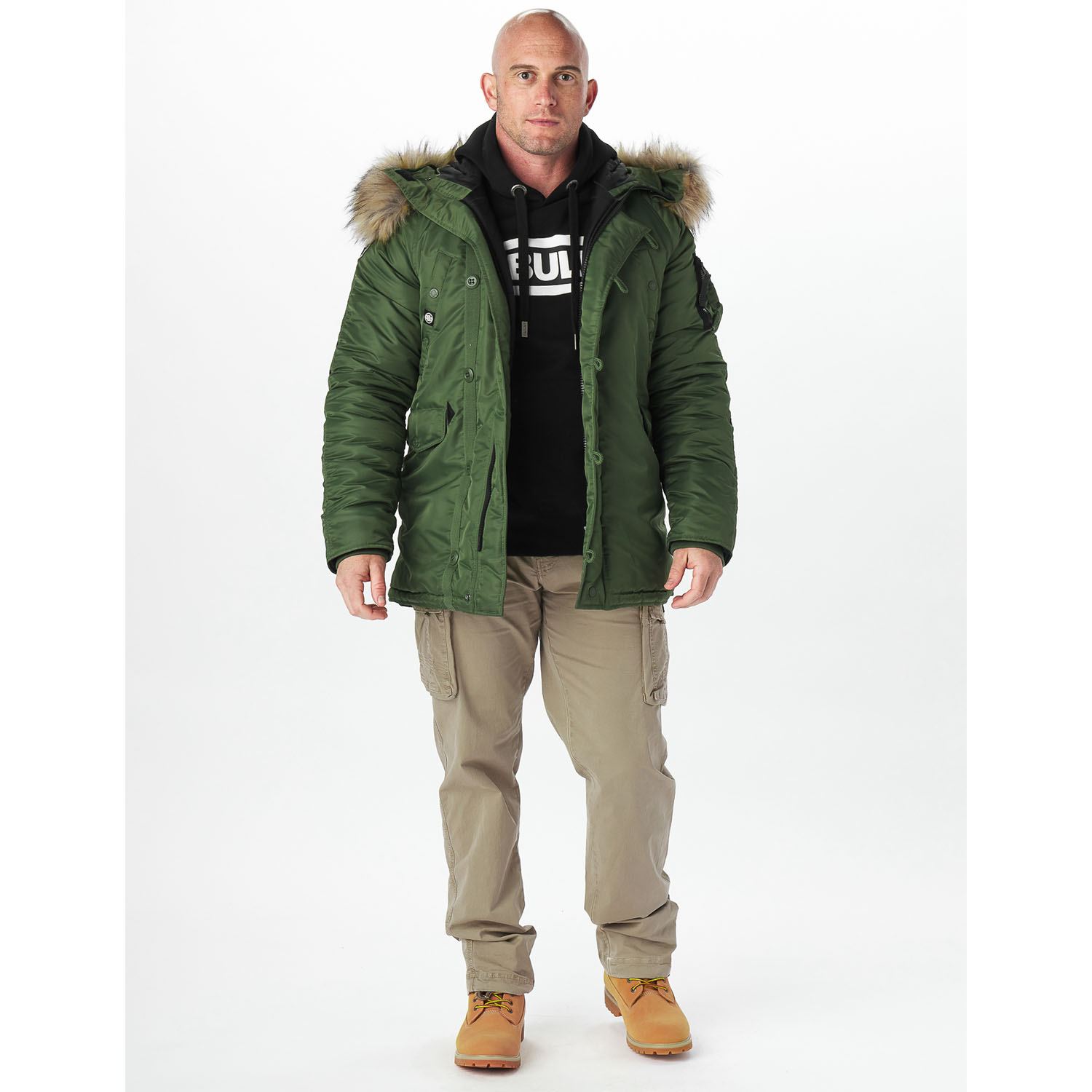 Pit Bull West Coast Jacke, Parka, Alder, olive, S