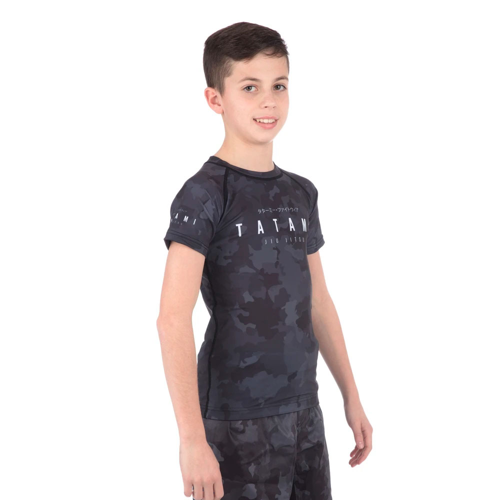 Tatami Rashguard, S/S, Kinder, Stealth, M