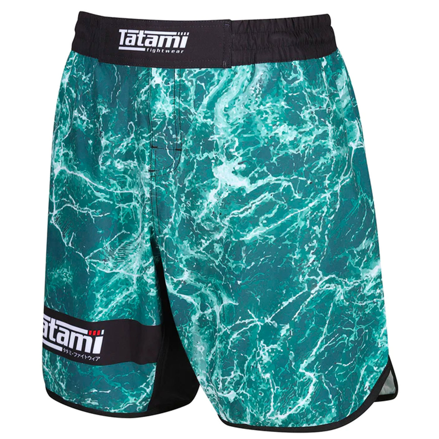 Tatami MMA Fight Shorts, Recharge, Grappling, Green Marble, XL