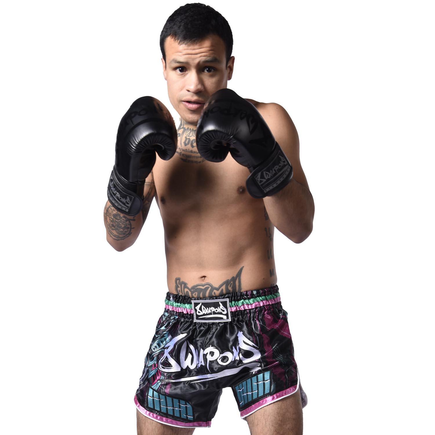 8 WEAPONS Muay Thai Shorts, Samurai 2.0, cyber, L