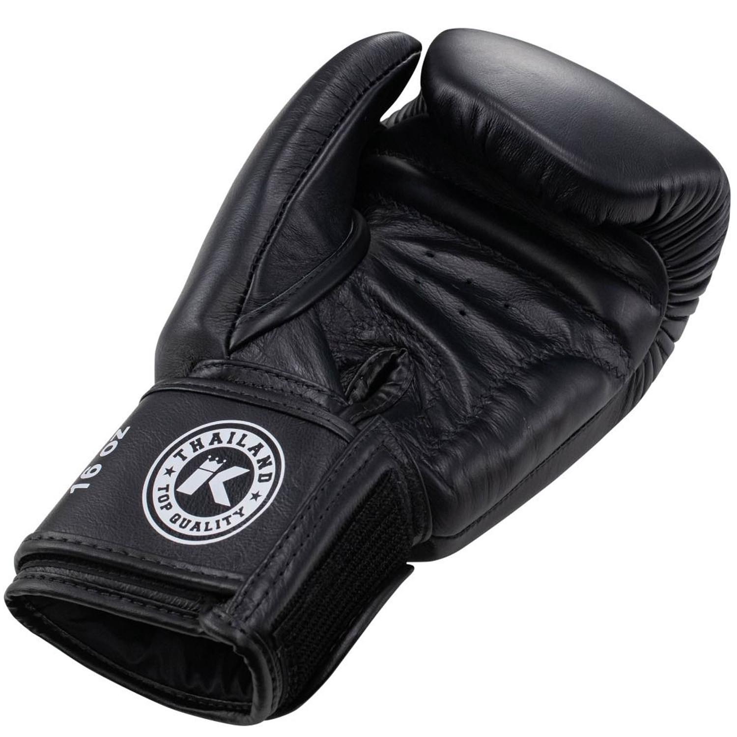 KING PRO BOXING Boxhandschuhe, BGVL 3, schwarz, 12 Oz