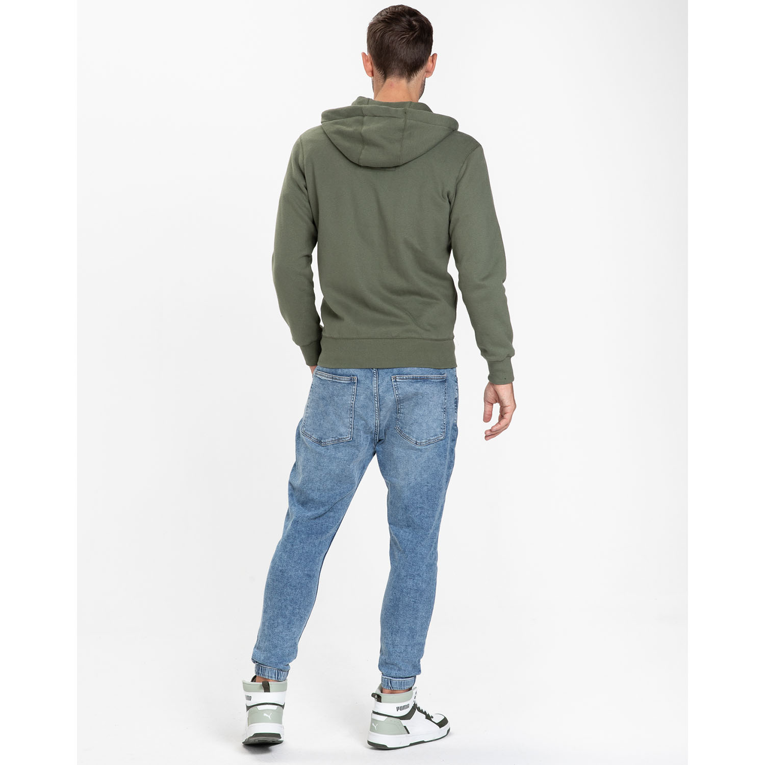 Pit Bull West Coast Zip Hoody, Small Logo, olive, XXXL