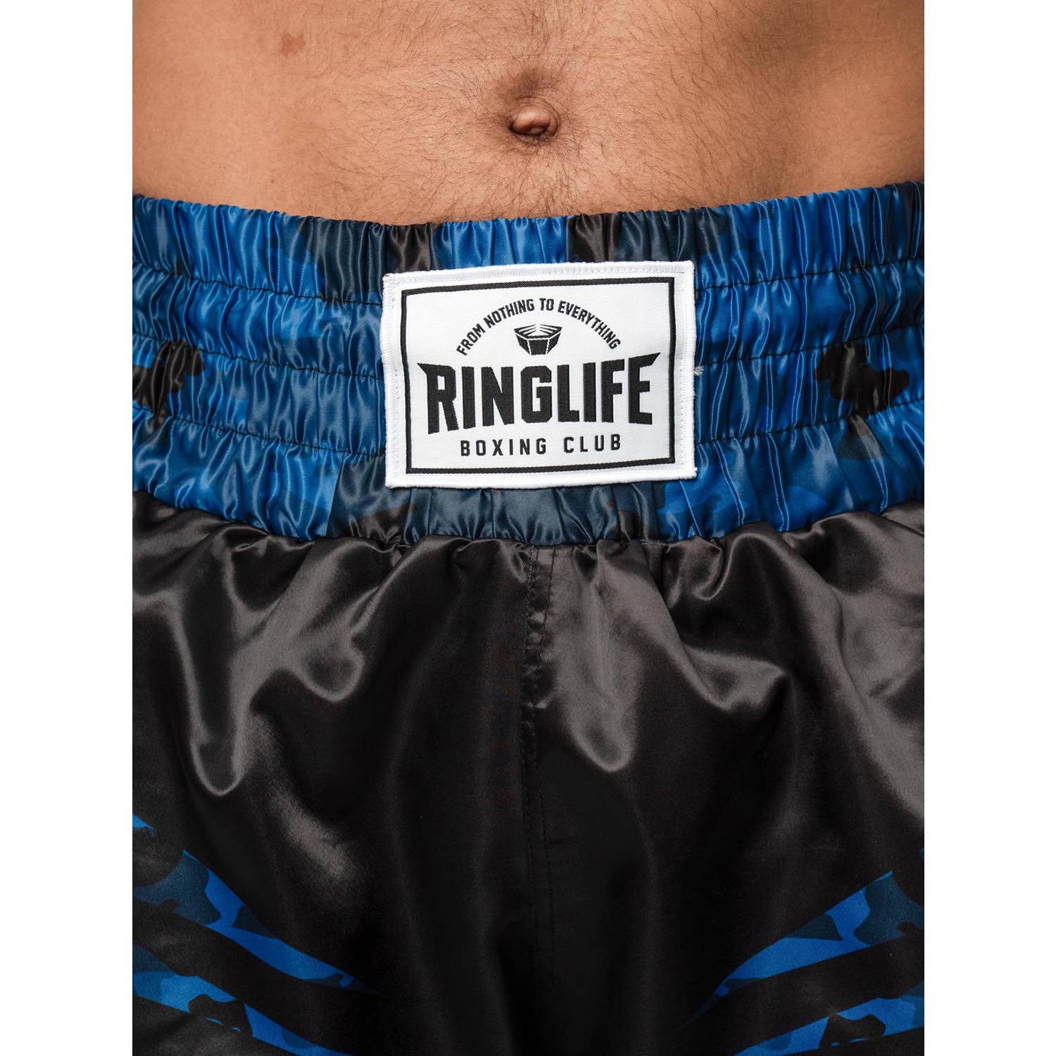 RINGLIFE Boxing Shorts, Unit, black-blue camo, XXL