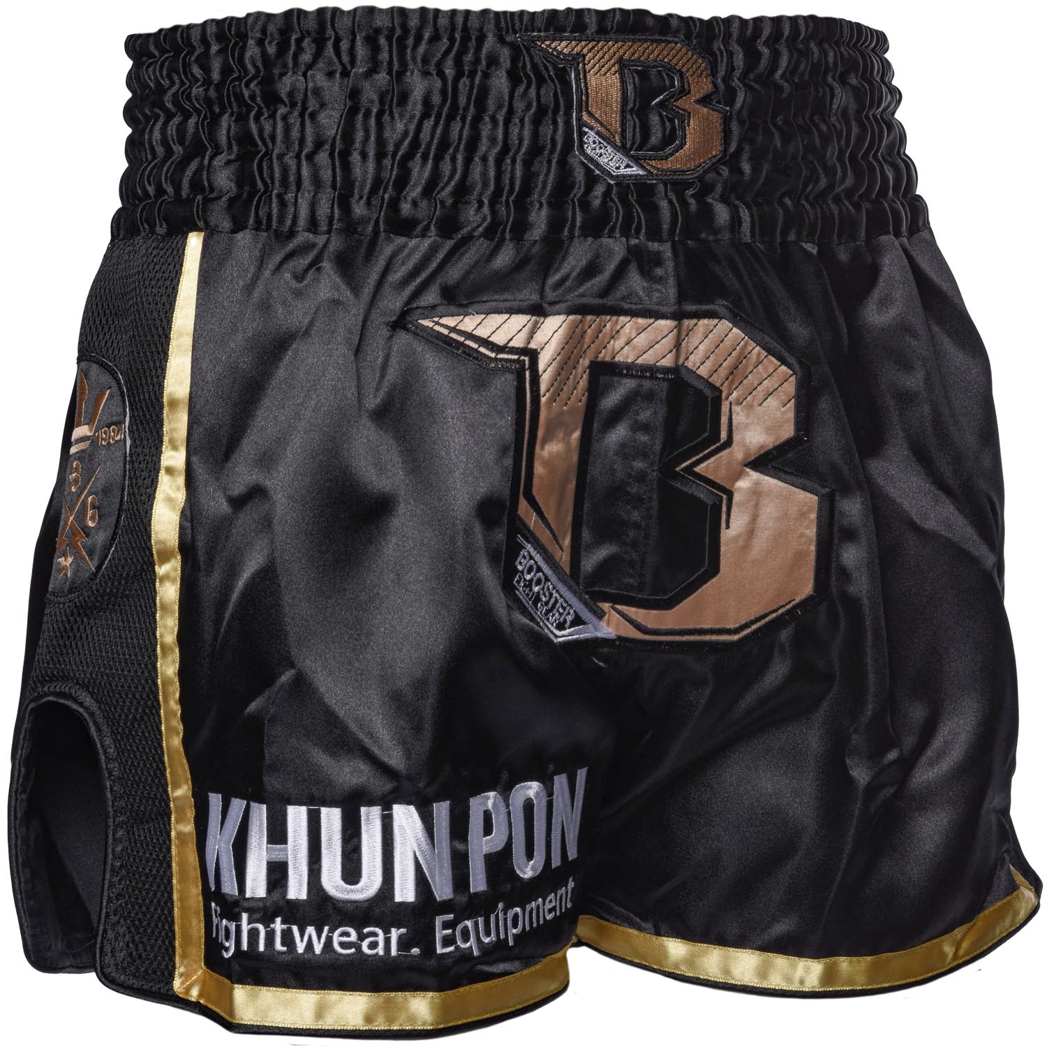 Booster Muay Thai Shorts, Khunpon, schwarz, S