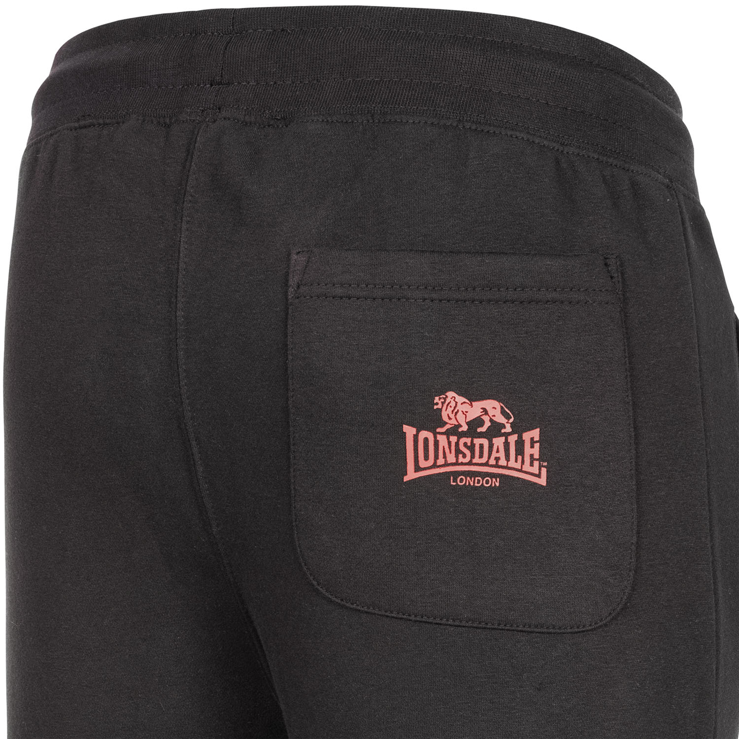 Lonsdale Jogginghosen, Wellingham, schwarz-dunkelrot, XXL