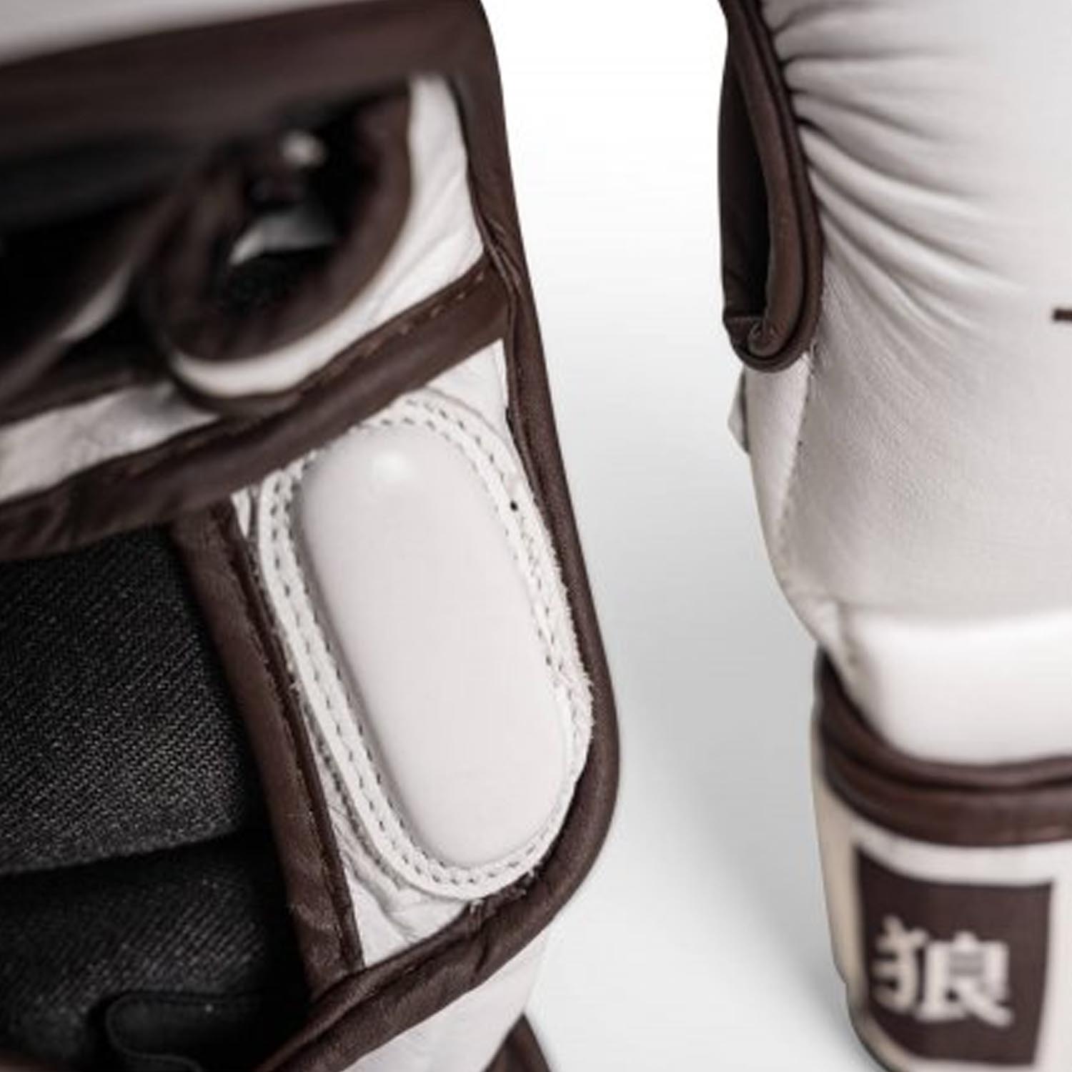 OKAMI MMA Sparring Handschuhe, Hi Pro, weiß, M