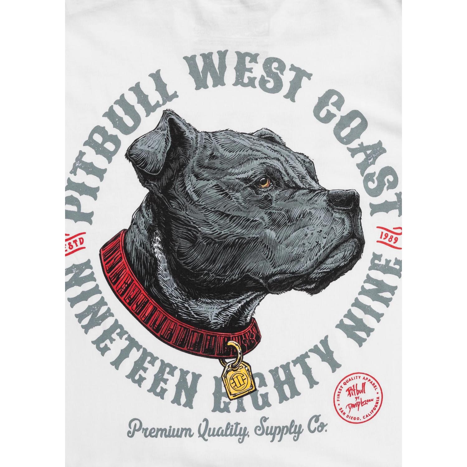 Pit Bull West Coast T-Shirt, Strength & Respect, white, XXXL