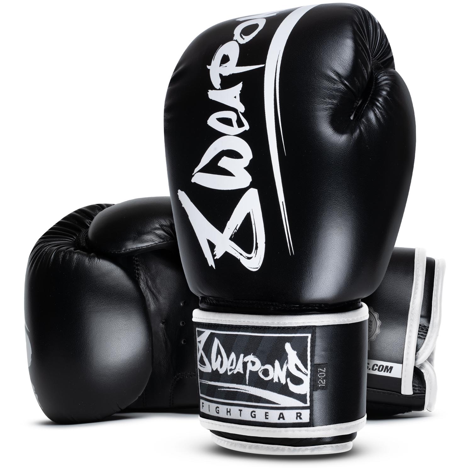 8 WEAPONS Boxing Gloves, Unlimited 2.0, black-white, 12 Oz