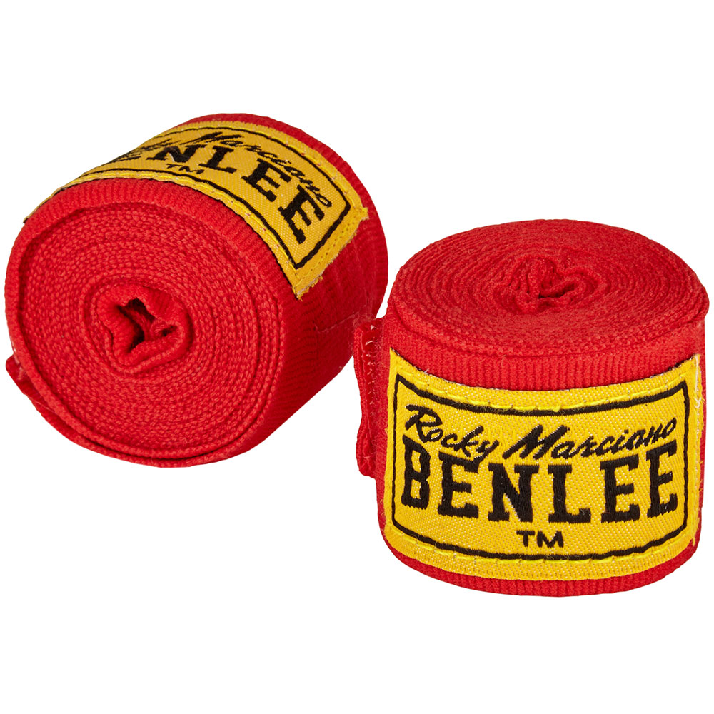 BENLEE Handwraps, red, elastic, 3 m