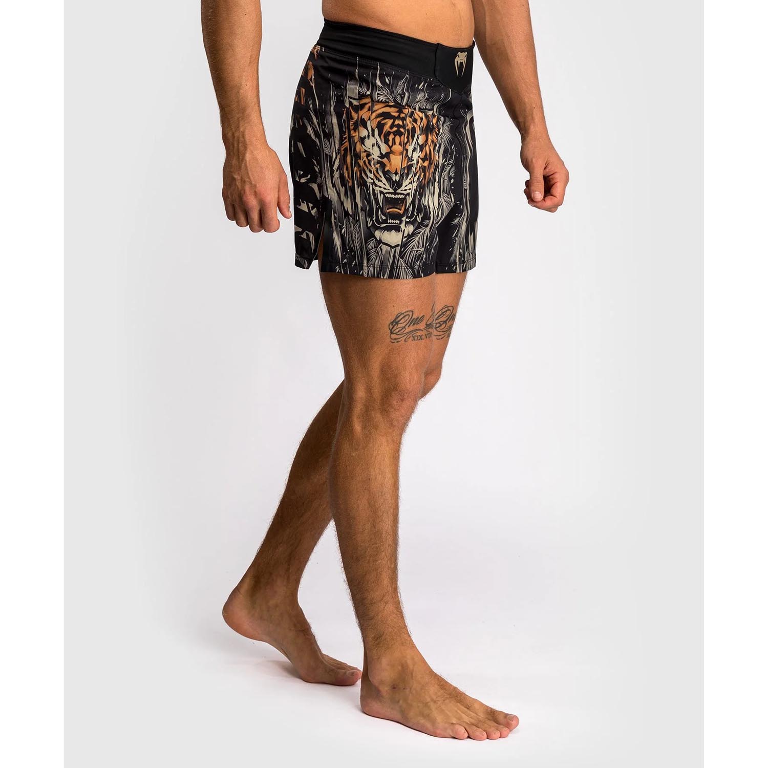 VENUM MMA Fight Shorts, Tiger, black-orange, M