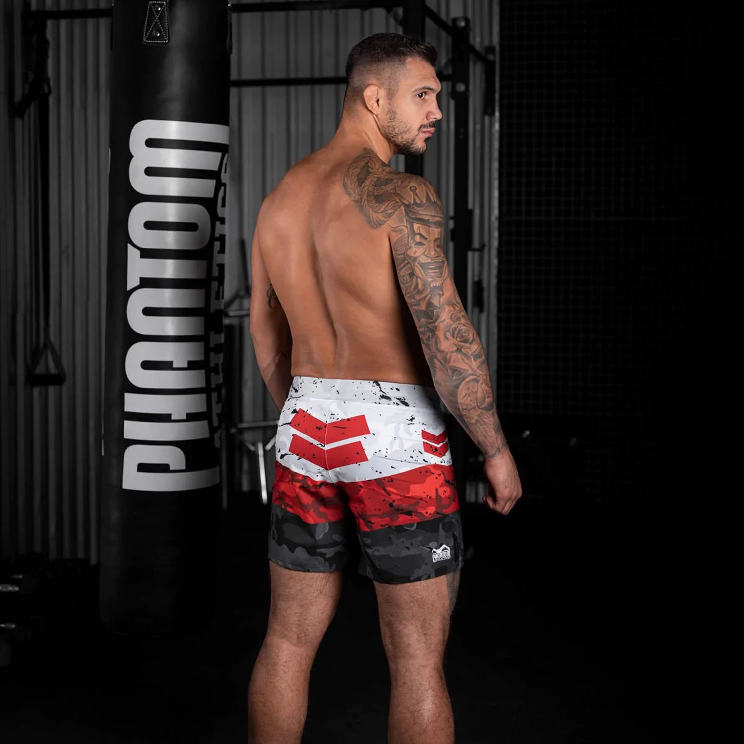 Phantom Athletics MMA Fight Shorts, Flex, S Delta, red, S