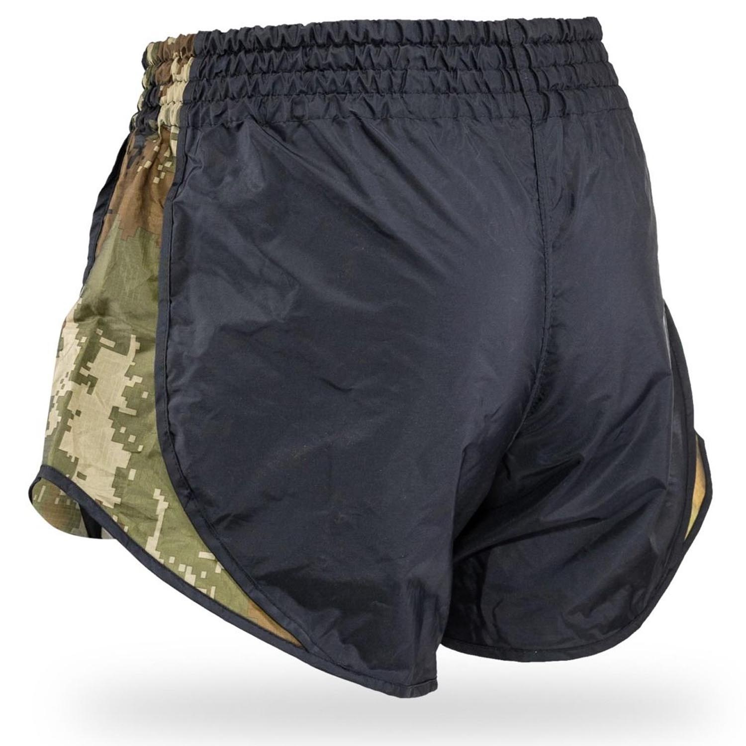 Booster Muay Thai Shorts Kids, Retro Hybrid, camo green, XXS