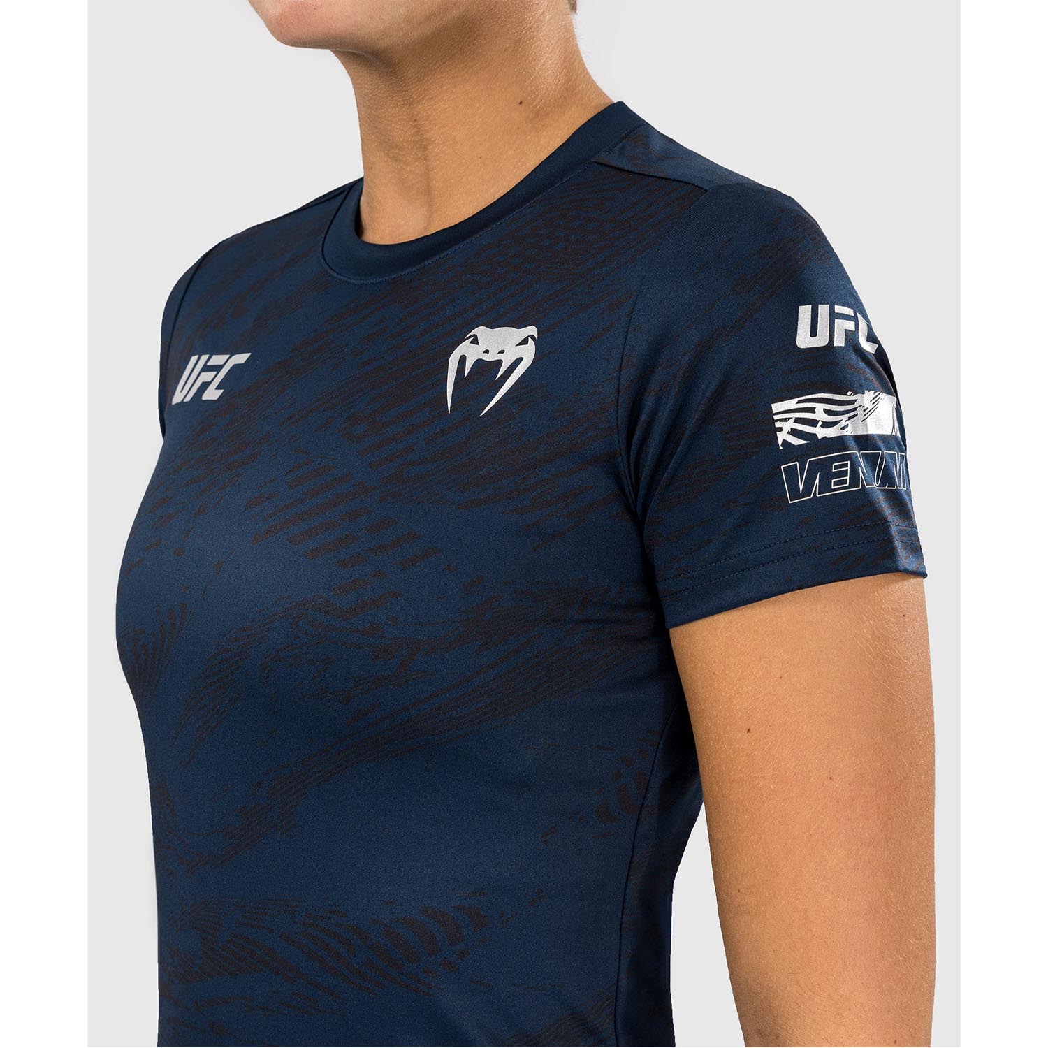 VENUM Dry Tech T-Shirt, Damen, UFC Fusion Fight Week, dunkelblau, S