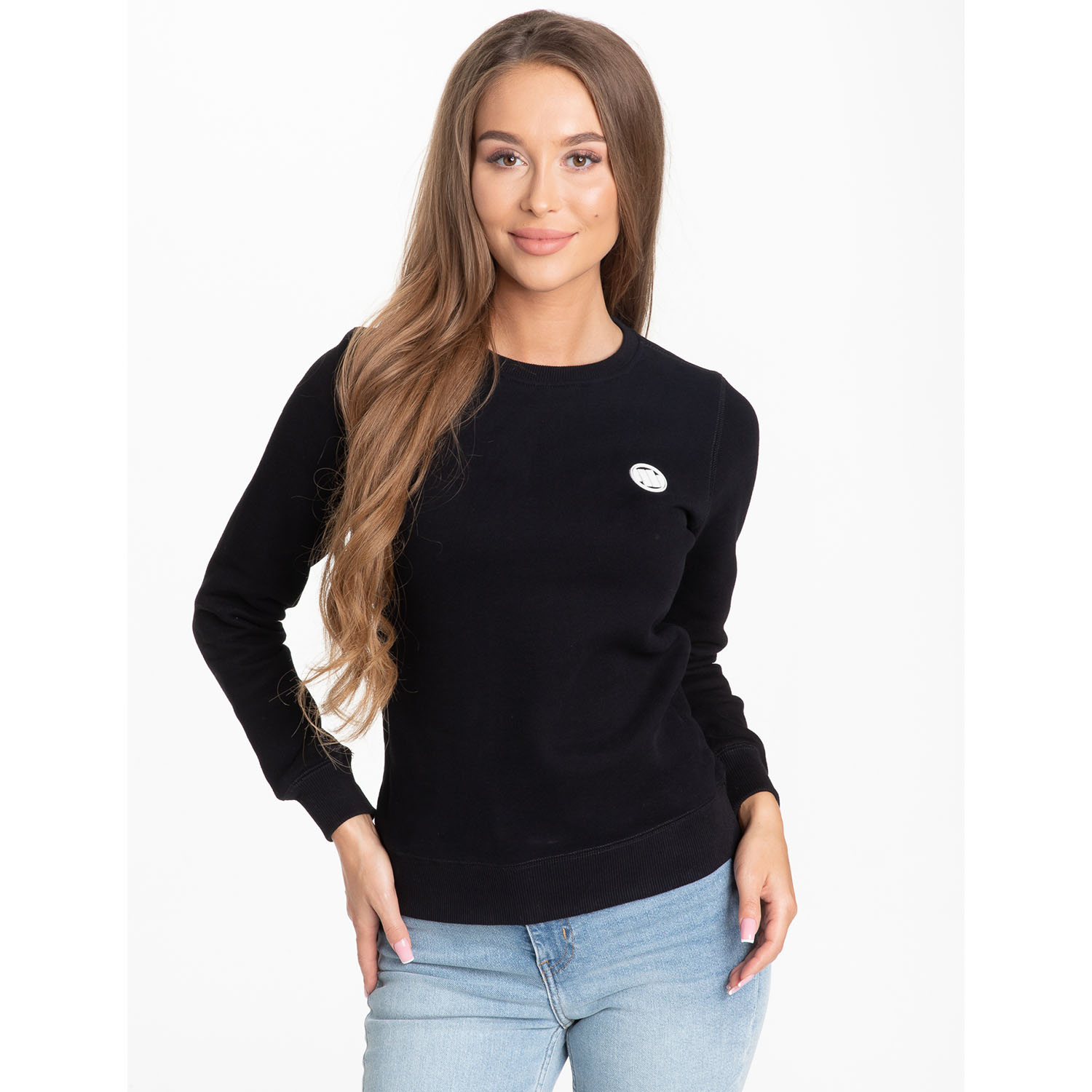 Pit Bull West Coast Pullover, Women, Small Logo, black, XS