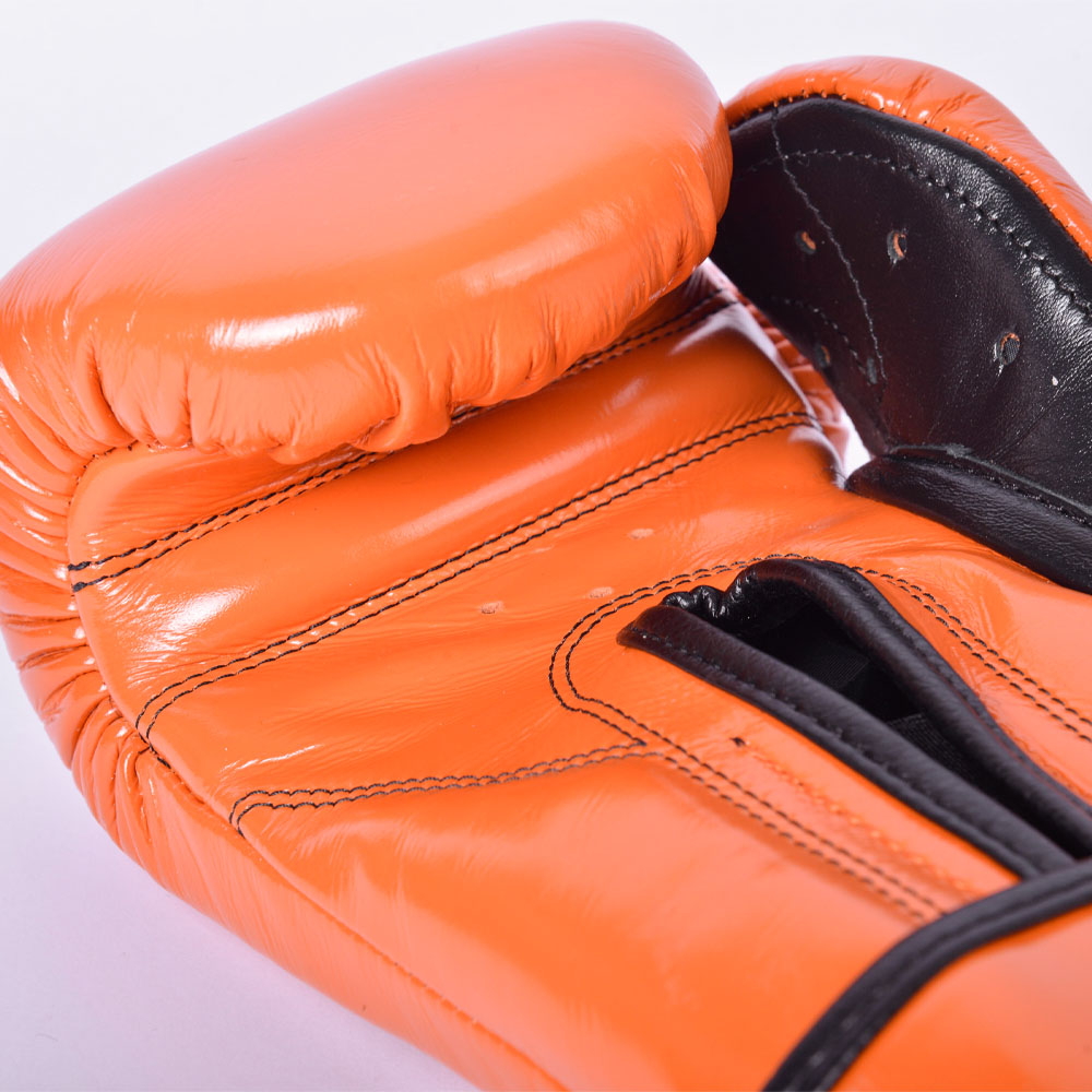 Cleto Reyes Boxing Gloves, Velcro Sparring, orange, 14 Oz