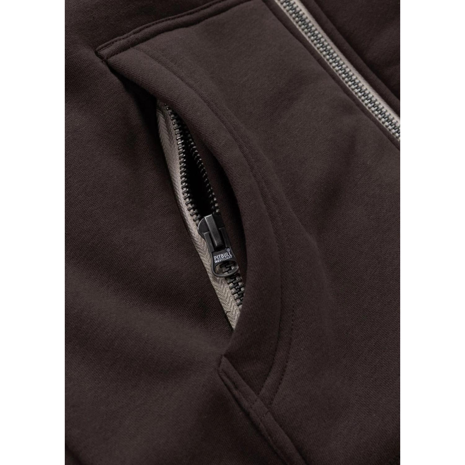Pit Bull West Coast Zip Hoody, Ruffin Detroit, brown, XXXL
