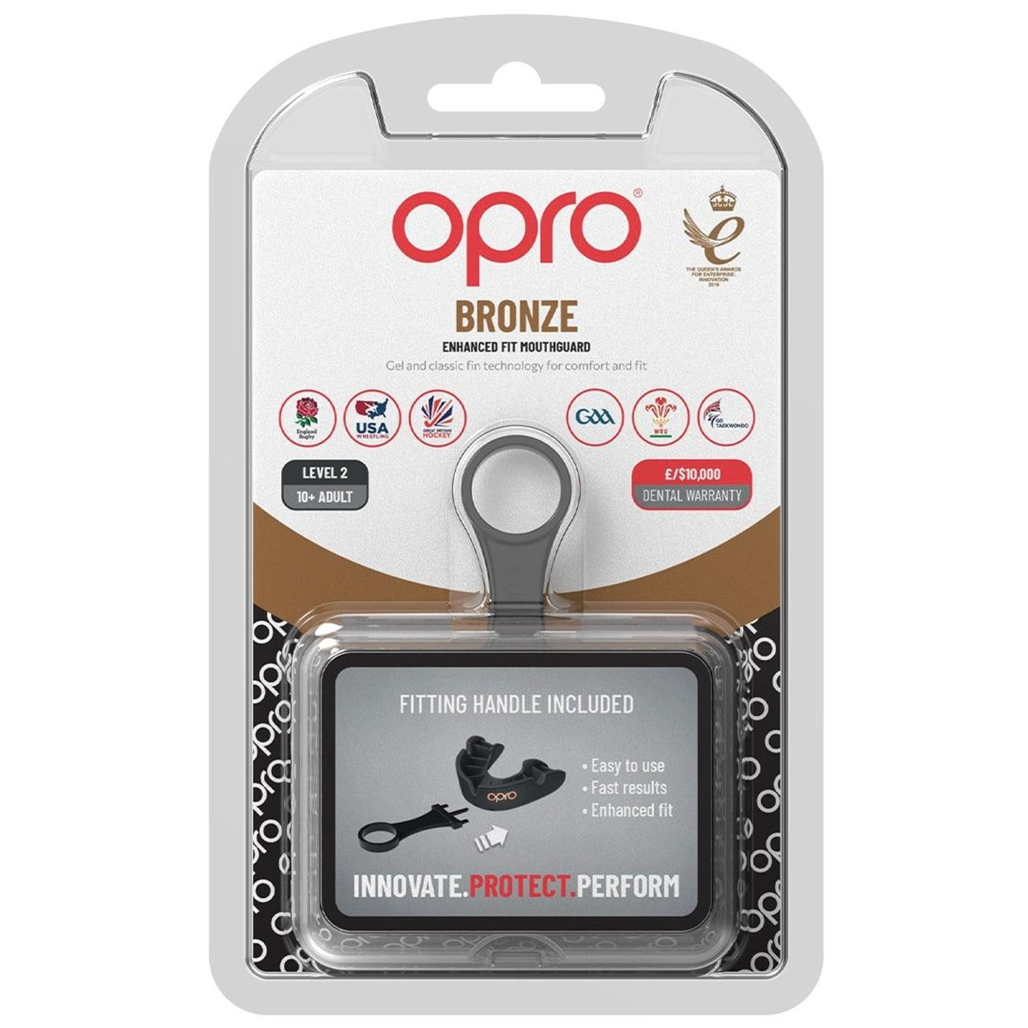 OPRO Mouth Guard, Bronze 2022, white