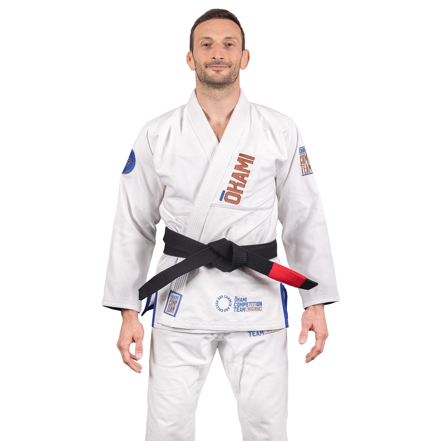 OKAMI BJJ GI, Competition Team V2, white, A4