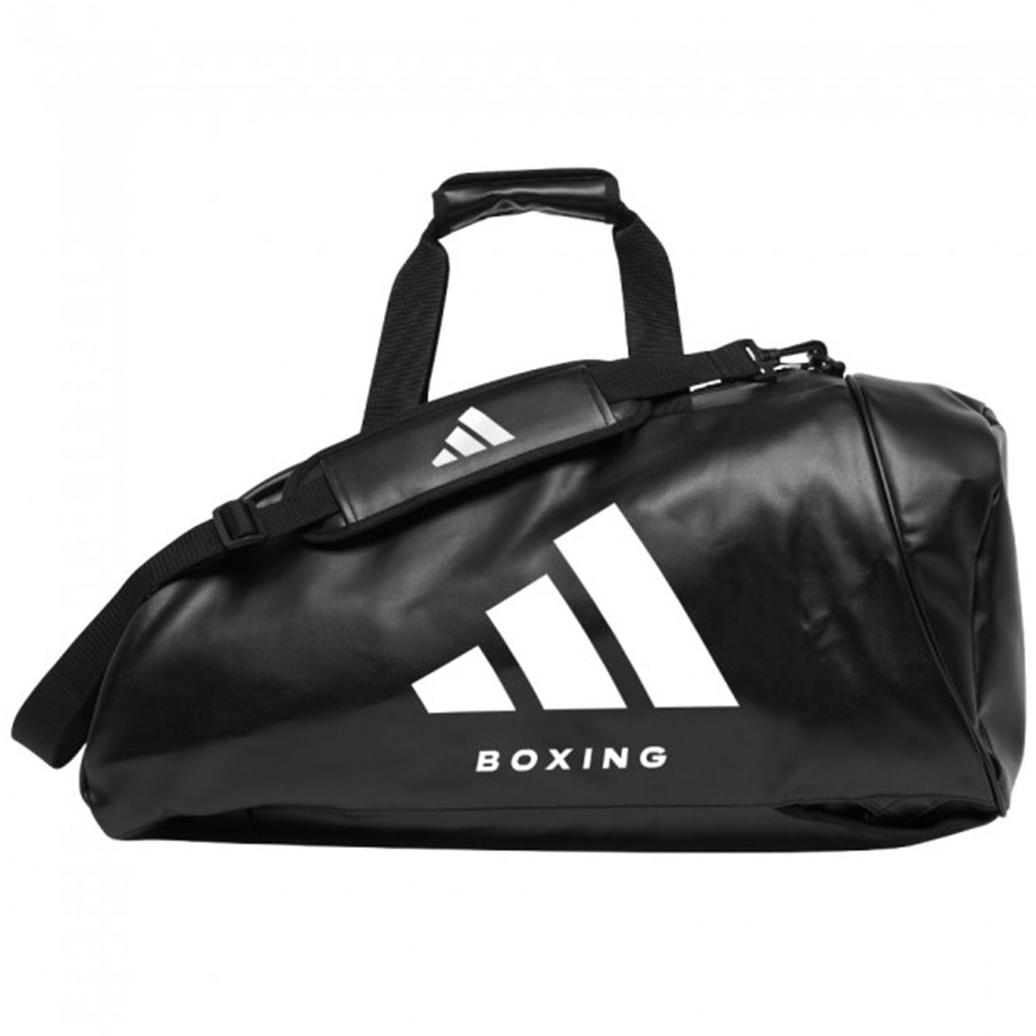 adidas Sporttasche, 2in1 PU, Boxing, schwarz-weiß