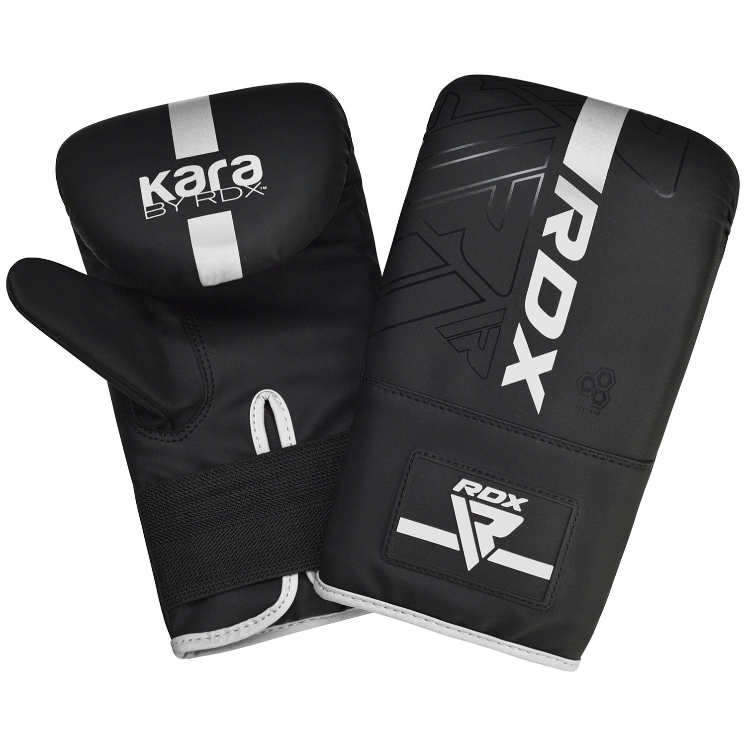RDX Sand Bag Boxing Gloves, Kara Series F6, black-white
