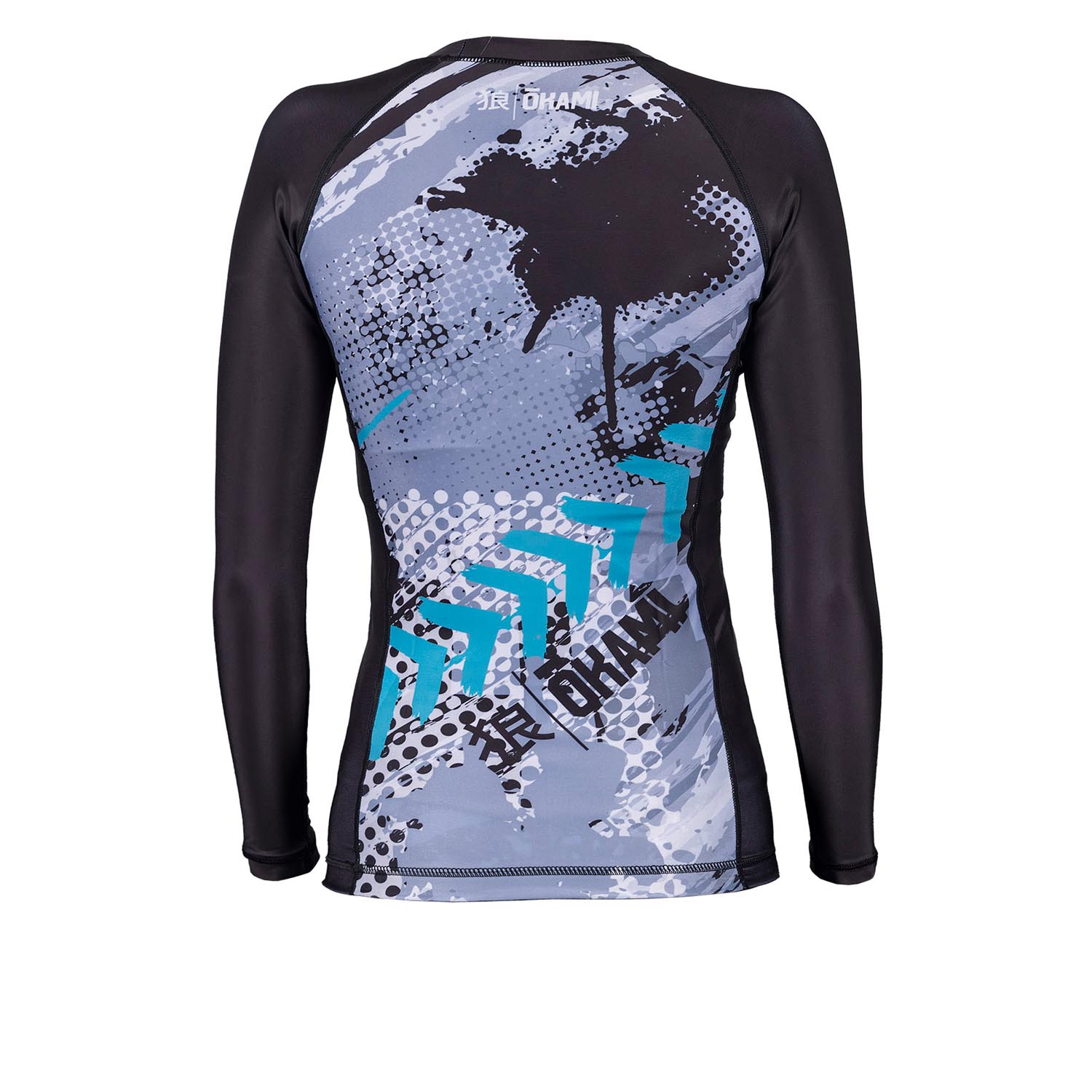 OKAMI Rashguard, L/S, Damen, Dark Shadow, S