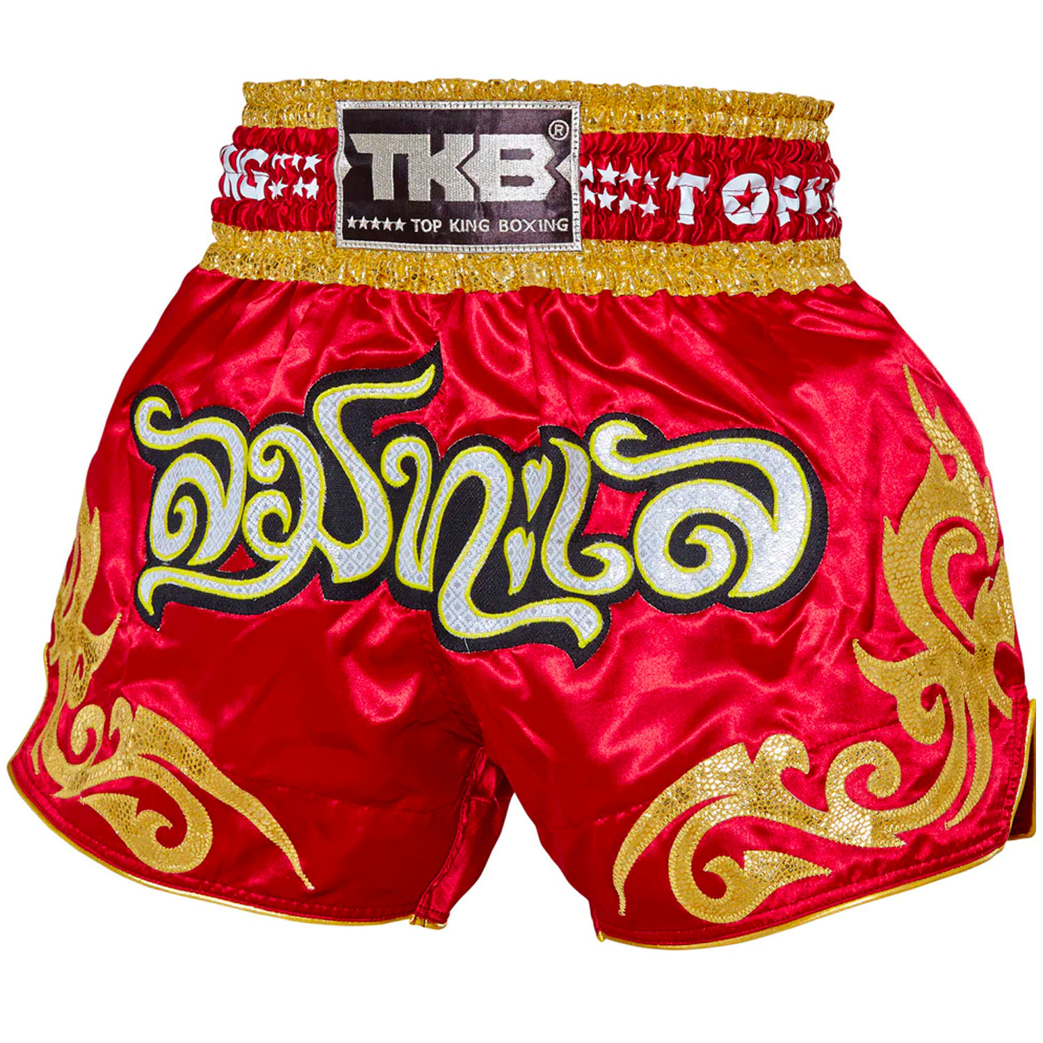 TOP KING BOXING Muay Thai Shorts, TKTBS-133, red M
