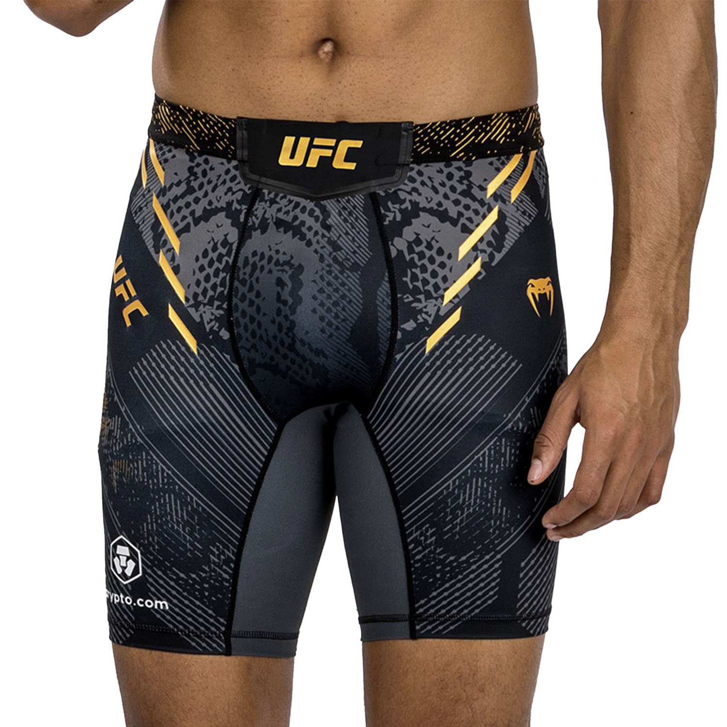 VENUM Compression Shorts UFC Authentic Fight Night, Adrenaline, schwarz-gold, XL